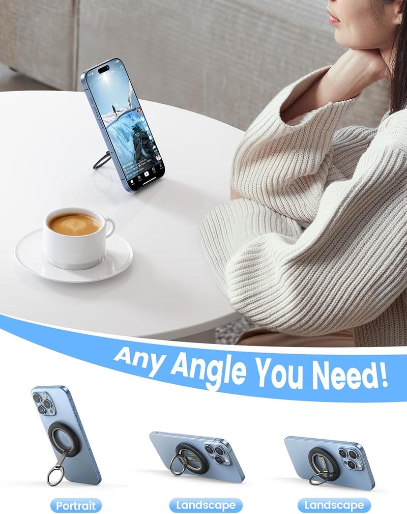 Lamicall حلقة مغناطيسية لهاتف MagSafe - حامل حلقة يد دوار 360°، حامل هاتف مغناطيسي قوي، ملحقات Mag Safe لهواتف iPhone 17 16 15 14 13 12 Pro Max Air، وأجهزة Androids - Image 5